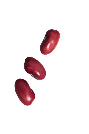 red kidney bean seeds, fresh, top view